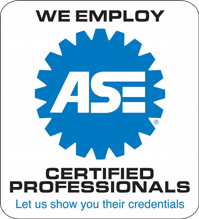 ASE Employed techs badge