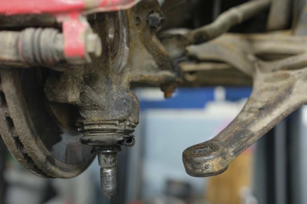 ball joint on a vehicle 